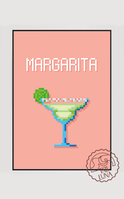 Margarita PixelArt Poster