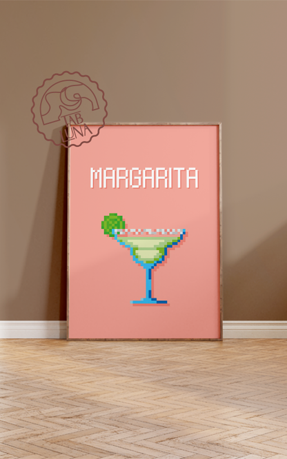 Margarita PixelArt Poster