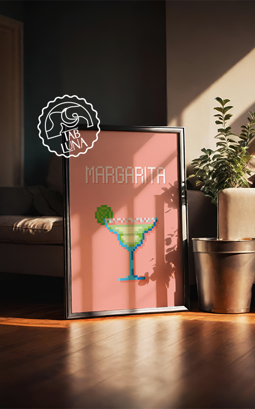 Margarita PixelArt Poster