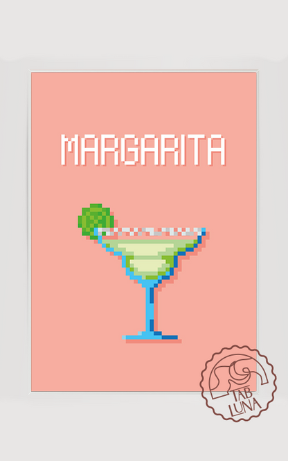 Margarita PixelArt Poster