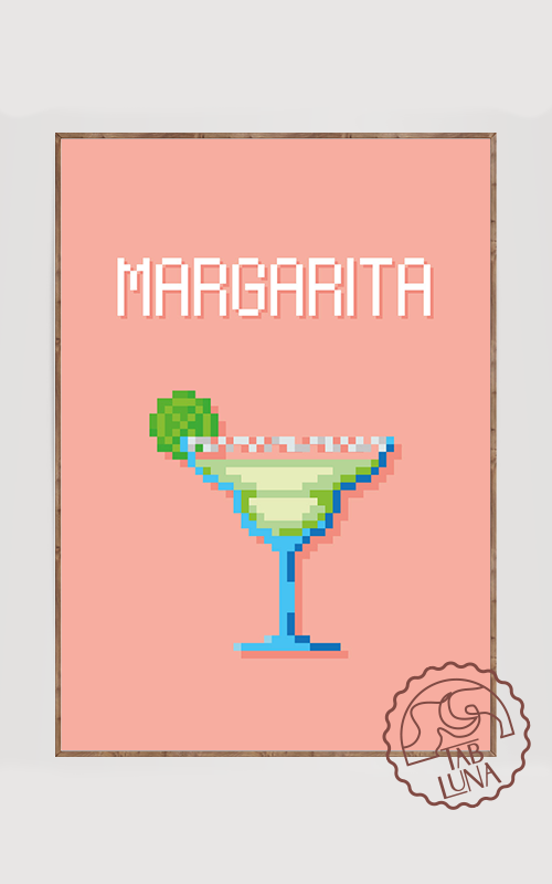 Margarita PixelArt Poster