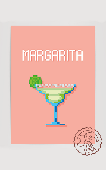 Margarita PixelArt Poster