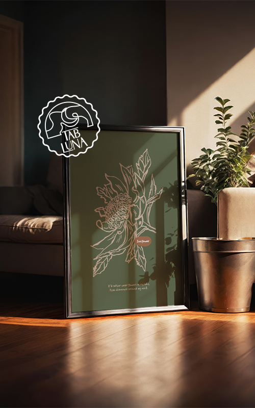 Bohem Flower No:40 Poster