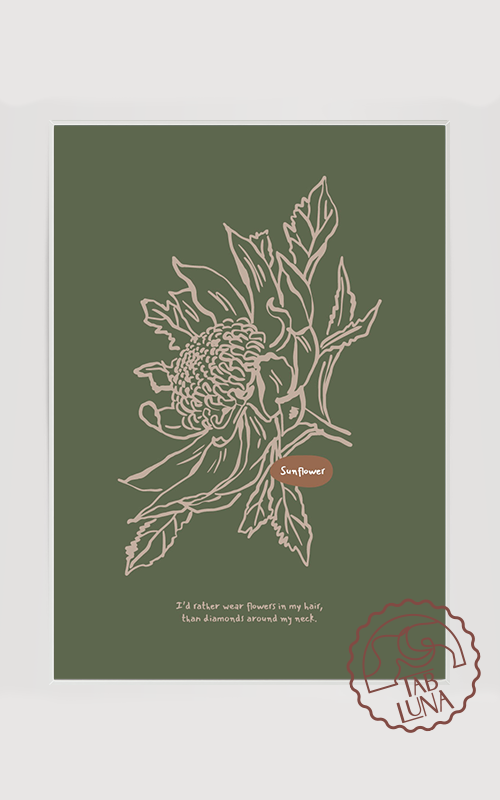 Bohem Flower No:40 Poster