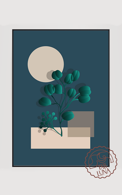 Minimalist Flower No:1 Poster