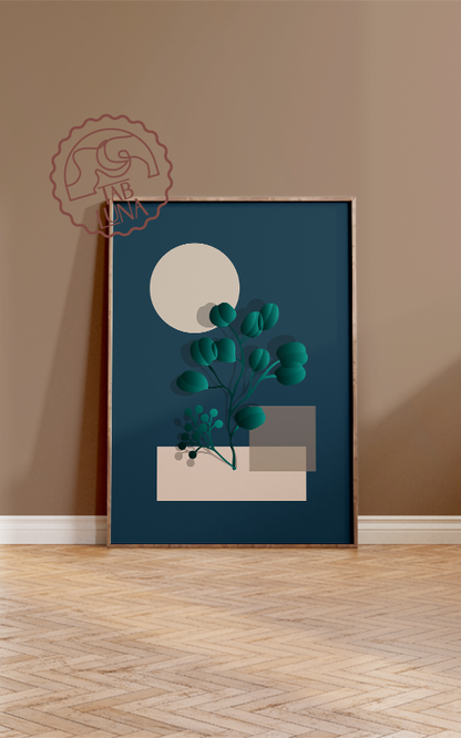 Minimalist Flower No:1 Poster