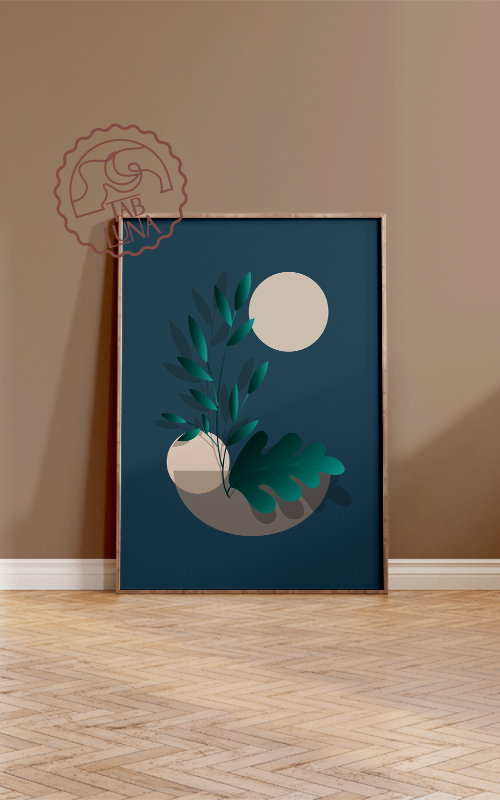 Minimalist Flower No:2 Poster