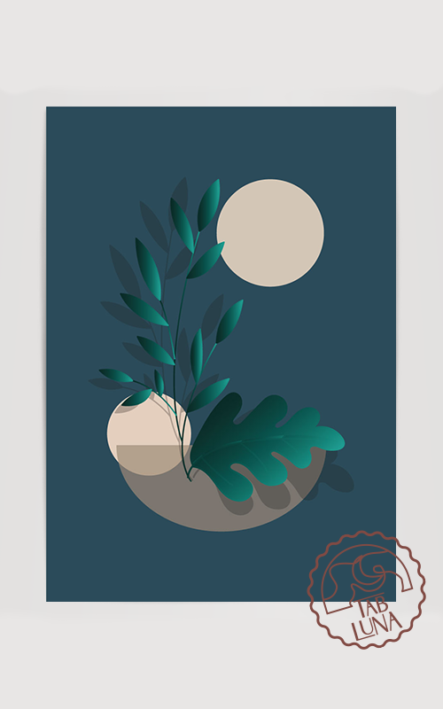 Minimalist Flower No:2 Poster