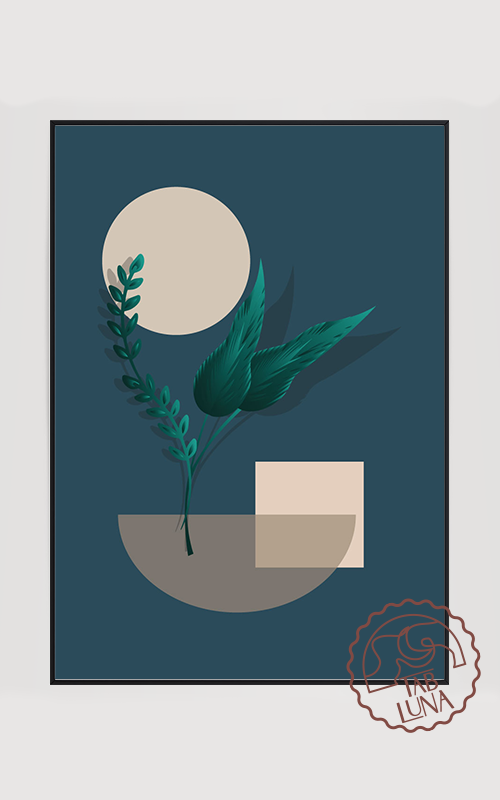 Minimalist Flower No:4 Poster