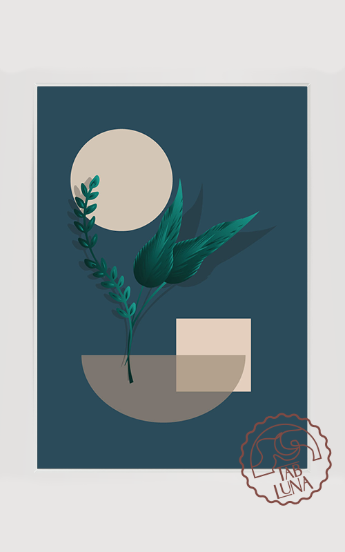 Minimalist Flower No:4 Poster