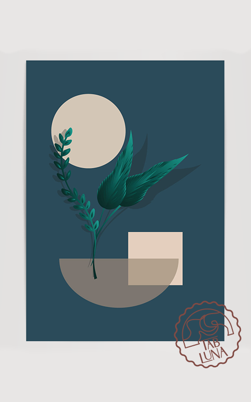 Minimalist Flower No:4 Poster