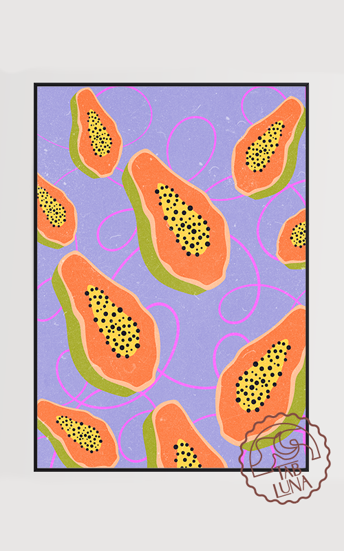 Papaya Deseni Poster