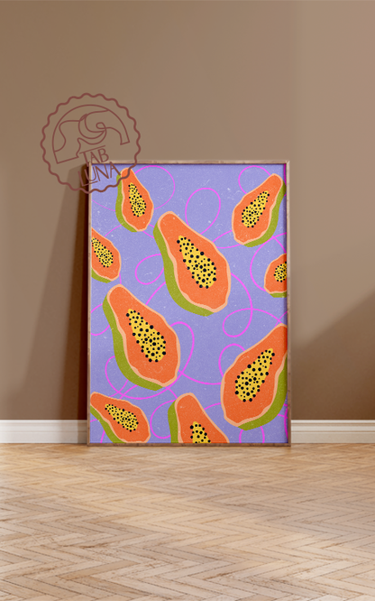 Papaya Deseni Poster