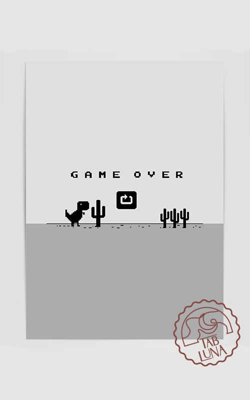 Game Over PixelArt Poster