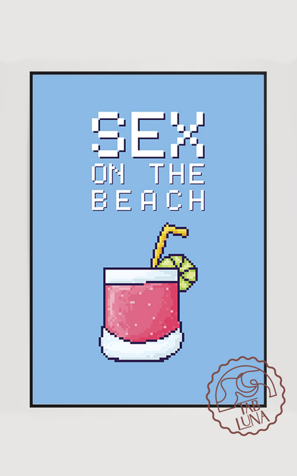 Sex On The Beach PixelArt Poster