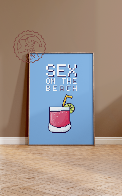 Sex On The Beach PixelArt Poster