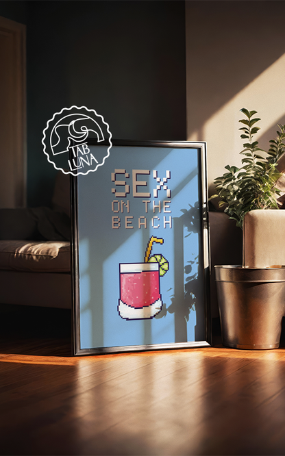 Sex On The Beach PixelArt Poster