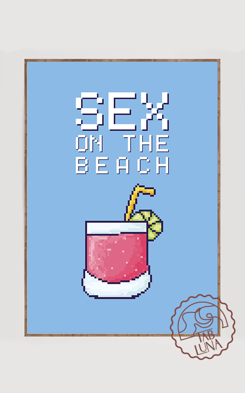 Sex On The Beach PixelArt Poster