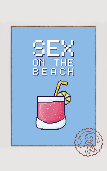 Sex On The Beach PixelArt Poster