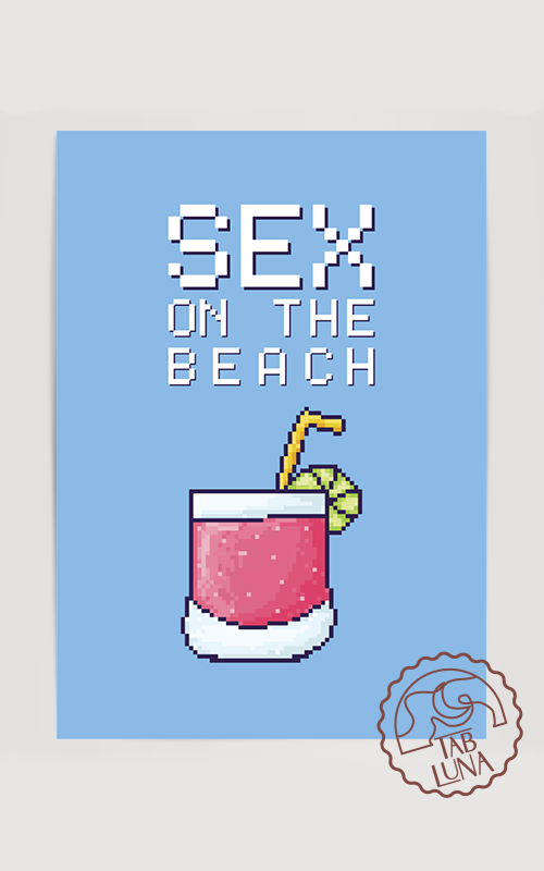 Sex On The Beach PixelArt Poster